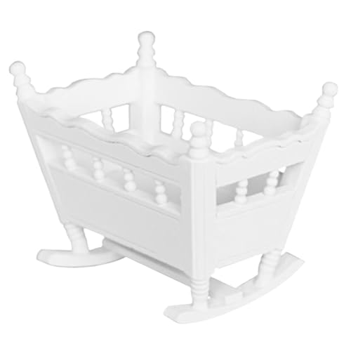 Babypuppenbett, 1/12 Miniaturbabypuppe Crib Holz Schwingung Dollhouse Bett Bildungsgärtnerei Möbel für Kinder so tun, als würde sie Spielen Babypuppenbett, 1/12 Miniaturbabypuppe Crib Holz Schwingung Dollhouse Bett Bildungsgärtnerei Möbel für Kinder so tun, als würde sie Spielen von Yoyakie