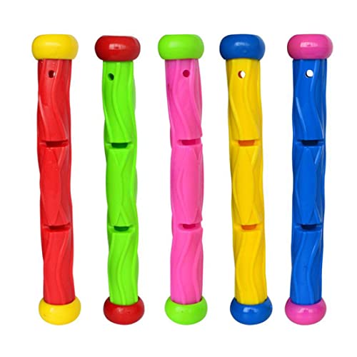 Pool Diving Sticks Unterwasser Multicolored Kids Sommer Funny Water Games Toys Set 5PCS PVC Cup Halter von Yoyakie