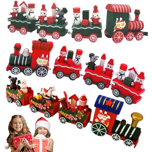 Yoyakie 3pcs Weihnachtszug Dekor süße hölzerne Mini -Zug 3 Stile Exquisite kreative Dekorationen für Kinderparty Home Weihnachten Yoyakie 3pcs Weihnachtszug Dekor süße hölzerne Mini -Zug 3 Stile Exquisite kreative Dekorationen für Kinderparty Home Weihnachten von Yoyakie