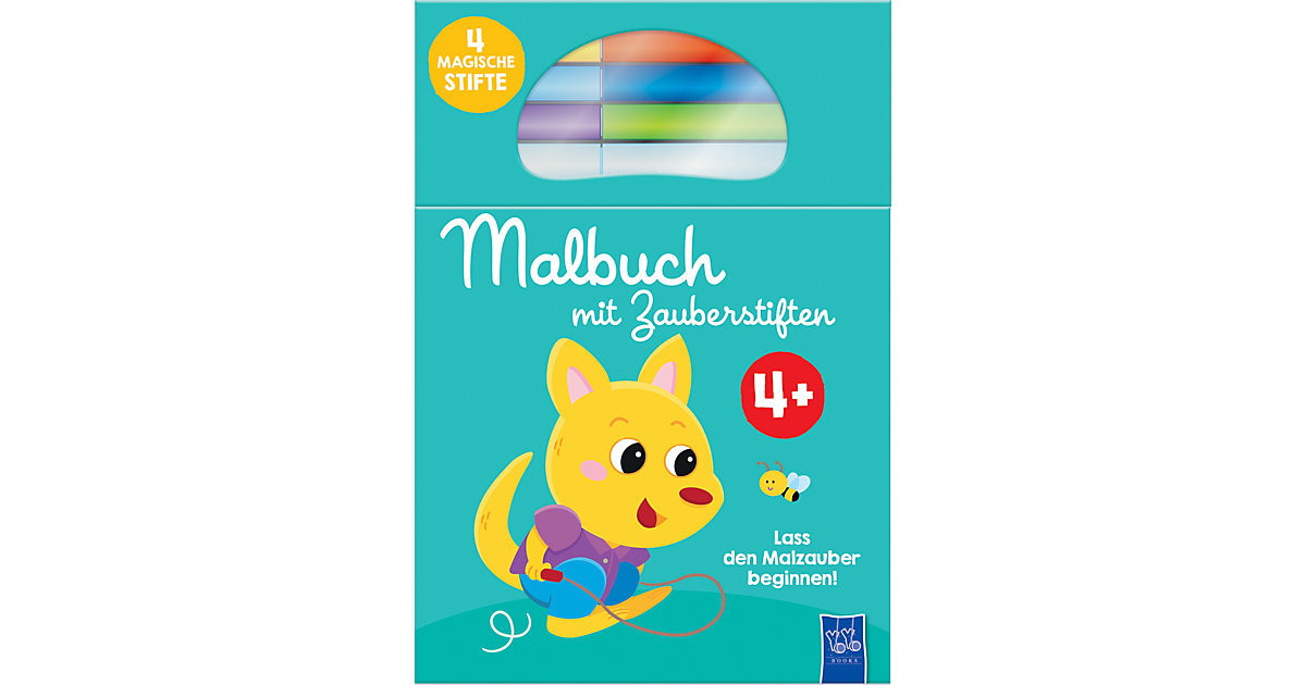 Buch - Malbuch mit Zauberstiften gelb Buch - Malbuch mit Zauberstiften gelb von Yoyo Books
