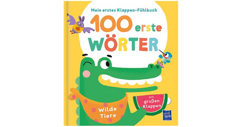 Buch - Mein erstes Klappen-Fühlbuch - 100 erste Wörter - Wilde Tiere von Yoyo Books