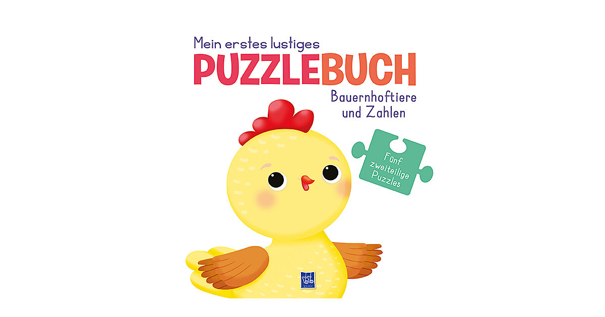 Buch - Mein erstes lustiges Puzzlebuch - Bauernhoftiere und Zahlen von Yoyo Books