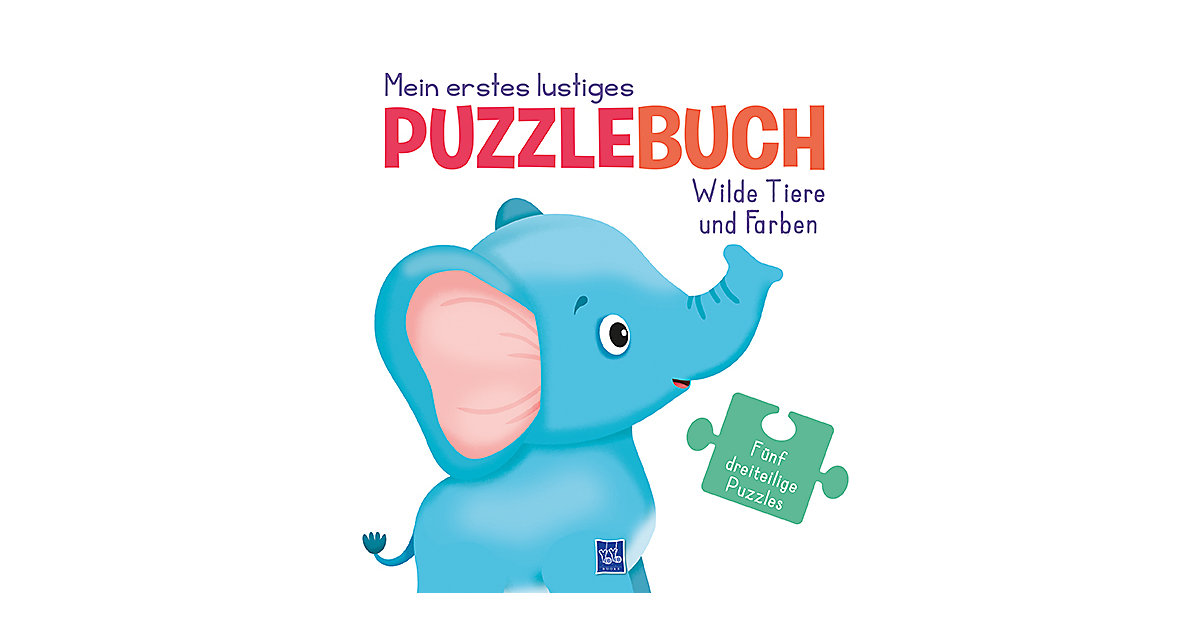 Buch - Mein erstes lustiges Puzzlebuch - Wilde Tiere und Farben von Yoyo Books