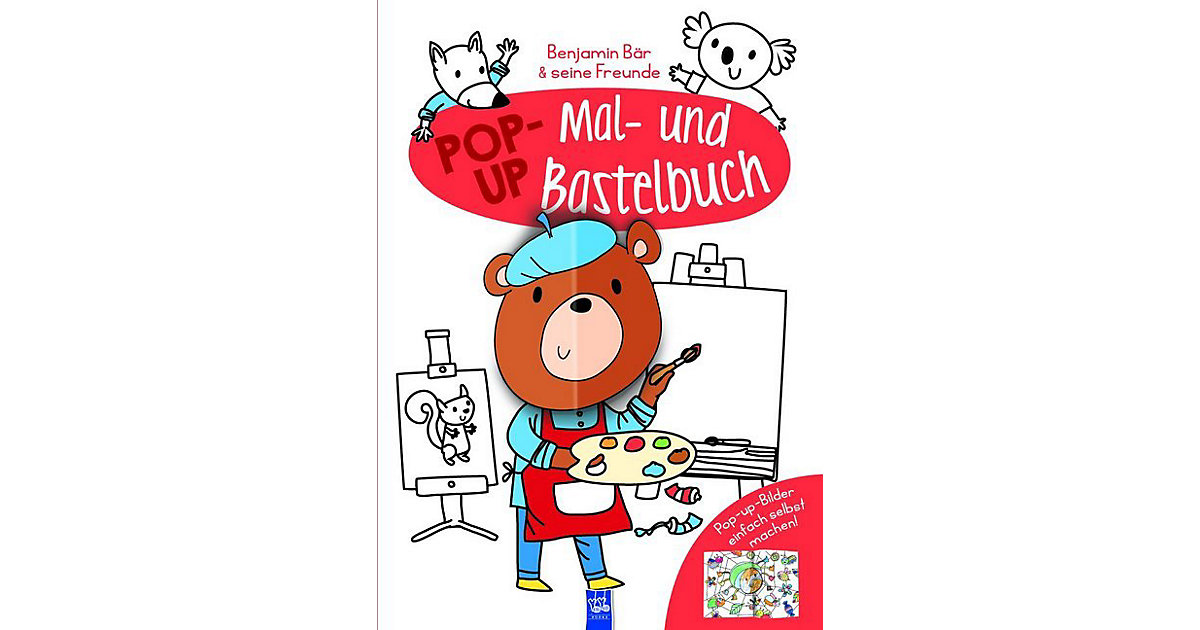 Buch - Pop-Up Mal- und Bastelbuch Bär von Yoyo Books