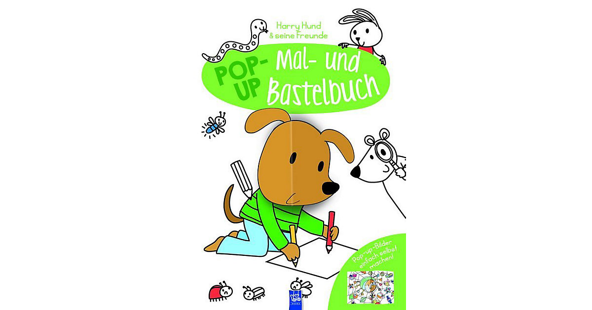 Buch - Pop-Up Mal- und Bastelbuch Hund von Yoyo Books