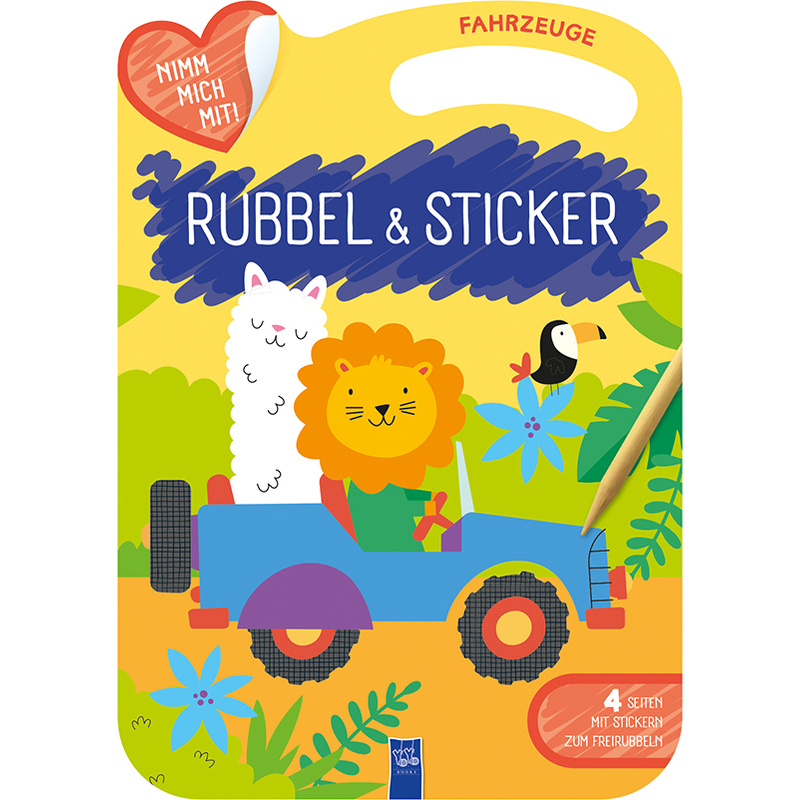 Rubbel & Sticker - Fahrzeuge von Yoyo Books