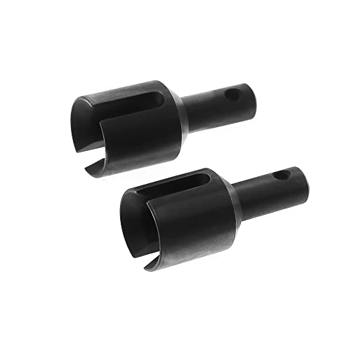 Vorne/Hinten Differentialausgang Cup Diff Outdrive Cup Harden #45 Steel 9583 für 1/8 Traxxas Schlitten 4WD Monster Truck 95076-4 Upgarde Parts (Schwarz) von YoyoHobby