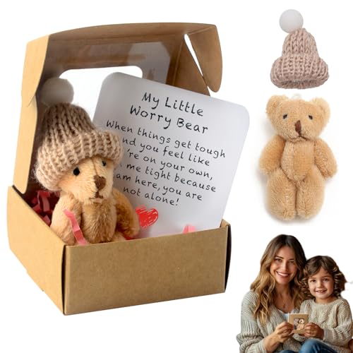 Yozexin Sorgenbär Umarmung in einer Box, Mini-Sorgenbär mit inspirierender Karte, emotionale Unterstützung, Häkelbären, für Weihnachten und Valentinstag, Geschenke für Freunde und Familie Yozexin Sorgenbär Umarmung in einer Box, Mini-Sorgenbär mit inspirierender Karte, emotionale Unterstützung, Häkelbären, für Weihnachten und Valentinstag, Geschenke für Freunde und Familie von Yozexin