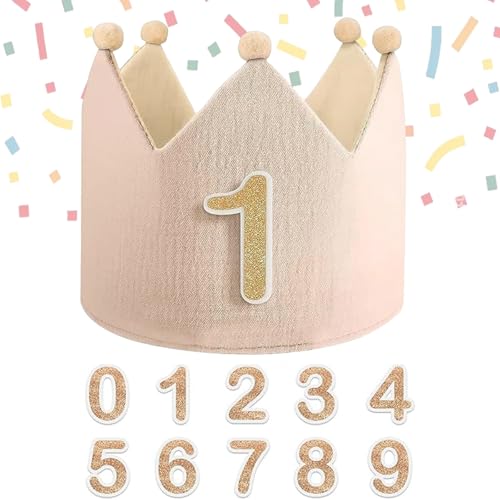 Yphzmtz Geburtstagskrone mit Zahlen 0-9 für Mädchen & Junge Geburtstag Kinderkrone Party Deko Hut Musselin Krone Kindergeburtstag Deko - Beige Yphzmtz Geburtstagskrone mit Zahlen 0-9 für Mädchen & Junge Geburtstag Kinderkrone Party Deko Hut Musselin Krone Kindergeburtstag Deko - Beige von Yphzmtz