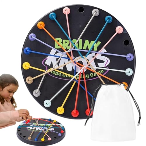 Brainy Knots Rope Untangling Tisch Strategie Brettspiel, Buntes Gedrehtes Seil Sortier Puzzlespiel, Logik Puzzle Brettspiel,Seilknoten Entwirren Stapelsortierspielzeug Für Jungens Und Mädchen Brainy Knots Rope Untangling Tisch Strategie Brettspiel, Buntes Gedrehtes Seil Sortier Puzzlespiel, Logik Puzzle Brettspiel,Seilknoten Entwirren Stapelsortierspielzeug Für Jungens Und Mädchen von Yplkm