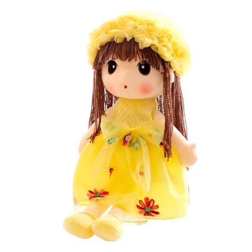 Yplkm Baby Puppe Für Mädchen - Weiches Kuscheltier - Niedliche Mädchenfigur Schlafbegleiter Für Kleinkinder Kinderzimmer Wohnzimmer Deko Geburtstag Weihnachten Geschenk,Für Schlafzimmer Sofa von Yplkm