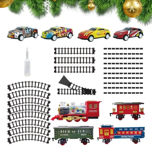 Yplkm Elektrisches Zugset für, Modelleisenbahn-Set,Klassisches Elektroeisenbahn-Spielzeug-Soundeisenbahn-Set - Batteriebetriebenes Eisenbahn-Weihnachtsspielzeug für Mädchen und Yplkm Elektrisches Zugset für, Modelleisenbahn-Set,Klassisches Elektroeisenbahn-Spielzeug-Soundeisenbahn-Set - Batteriebetriebenes Eisenbahn-Weihnachtsspielzeug für Mädchen und von Yplkm