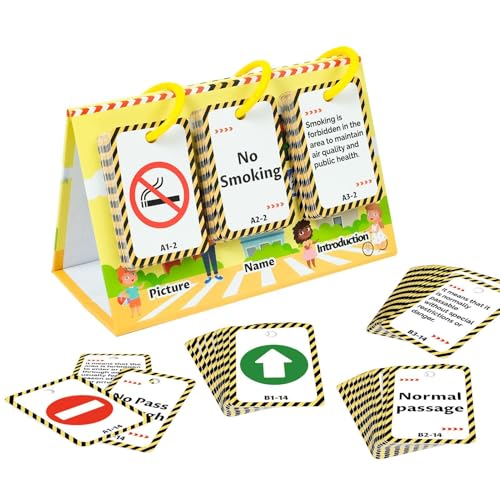 Yplkm Flash -Karten zum Lernen, Lernen von Flash Card,72X Interactive Road Signs Flash Cards | Vorschulbildung Lernspielzeug, Bildungsspielzeug für Kinder, Mädchen im Alter von 3+ Yplkm Flash -Karten zum Lernen, Lernen von Flash Card,72X Interactive Road Signs Flash Cards | Vorschulbildung Lernspielzeug, Bildungsspielzeug für Kinder, Mädchen im Alter von 3+ von Yplkm