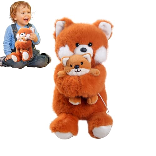 Yplkm Fox Stoffed Toy, Fox Plüschspielzeug,Eng Doll Mama und Babys Tier - Simulation Huggable niedlich entzückender weicher Plüsch für Wohnkultur, Partybevorzugungen, Weihnachten, Tierliebhaber Yplkm Fox Stoffed Toy, Fox Plüschspielzeug,Eng Doll Mama und Babys Tier - Simulation Huggable niedlich entzückender weicher Plüsch für Wohnkultur, Partybevorzugungen, Weihnachten, Tierliebhaber von Yplkm