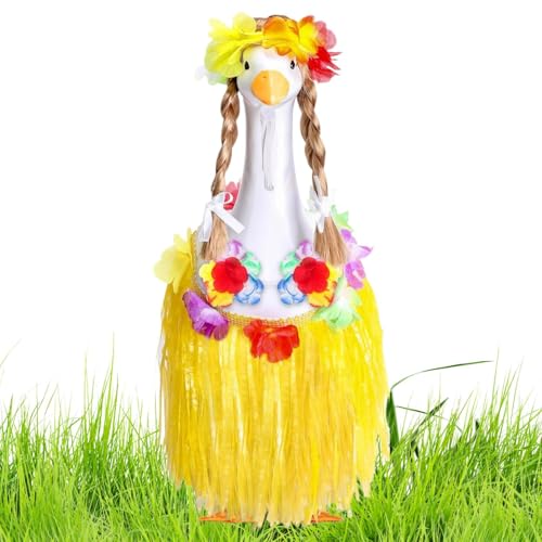 Yplkm Gänse Kostüm, Outdoor Hawaii Tier Kostüm, Kleidung Accessoires Bikini Rock Perücke für Sommerparty Deko 60 cm Gans Statue von Yplkm