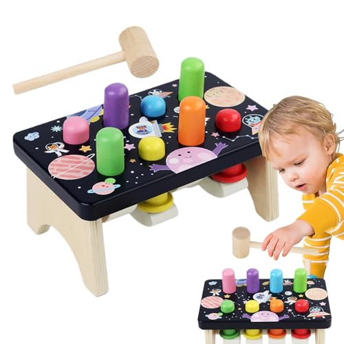 Yplkm Hammerspielzeug für, Holzhammerspielzeug für Kinder - Hölzerne Schlagenbank Bunte Maulwurfsspiel - Vorschule Feinmotorik -Bildungspersonal zum Geburtstag Yplkm Hammerspielzeug für, Holzhammerspielzeug für Kinder - Hölzerne Schlagenbank Bunte Maulwurfsspiel - Vorschule Feinmotorik -Bildungspersonal zum Geburtstag von Yplkm