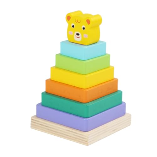 Yplkm Holzstapelblöcke, Stapelblöcke Spielzeug - Interaktive Bildungsgebäudespielzeug für Kinder,Fine Motor Skill -Spielset, sensorisches Geometriespiel für Kinder im Alter von 3 Jahren Yplkm Holzstapelblöcke, Stapelblöcke Spielzeug - Interaktive Bildungsgebäudespielzeug für Kinder,Fine Motor Skill -Spielset, sensorisches Geometriespiel für Kinder im Alter von 3 Jahren von Yplkm
