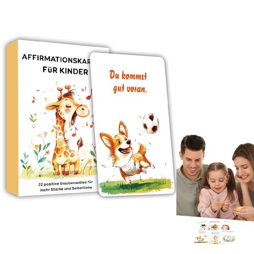 Yplkm Inspirierende Karten für Kinder, Kinder -Bestätigungskarten,32 Deutsche Positive Affirmation Flash -Karten - Inspirierende Notizen, Vertrauensaufbau, Tierthema, Ermächtigung von Zitaten für Yplkm Inspirierende Karten für Kinder, Kinder -Bestätigungskarten,32 Deutsche Positive Affirmation Flash -Karten - Inspirierende Notizen, Vertrauensaufbau, Tierthema, Ermächtigung von Zitaten für von Yplkm
