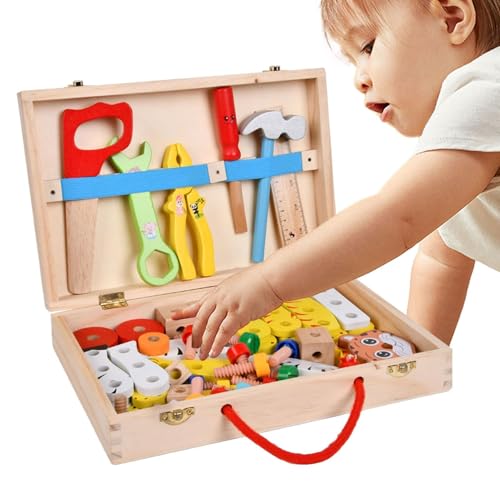 Yplkm Kids Reparatur Kit -Werkzeugset, Kinder Holzbearbeitungswerkzeugset - Kinderspielzeuge tun vor, um Holzbearbeitungswerkzeug zu Spielen,Holzwerkzeugkasten, realistisches Bauspiel für Kindertag, Yplkm Kids Reparatur Kit -Werkzeugset, Kinder Holzbearbeitungswerkzeugset - Kinderspielzeuge tun vor, um Holzbearbeitungswerkzeug zu Spielen,Holzwerkzeugkasten, realistisches Bauspiel für Kindertag, von Yplkm