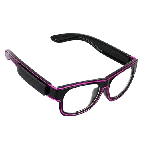 Yplkm Leuchtende Brille | LED Sonnenbrille mit Beleuchtung,Leuchtende Accessoires Brillen Requisiten Für Festival Kinder Halloween Erwachsene Cosplay Tanzkostüm Hochzeit Pool von Yplkm