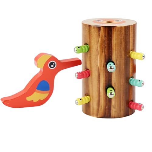 Yplkm Magnetische Spiele für Kinder, Kindermagnetspielzeug | Holzspecker Feeder Toy | Pädagogisches Vorschule Lernen Playset Magnetic Bird Feeding Game für Zuhause Yplkm Magnetische Spiele für Kinder, Kindermagnetspielzeug | Holzspecker Feeder Toy | Pädagogisches Vorschule Lernen Playset Magnetic Bird Feeding Game für Zuhause von Yplkm