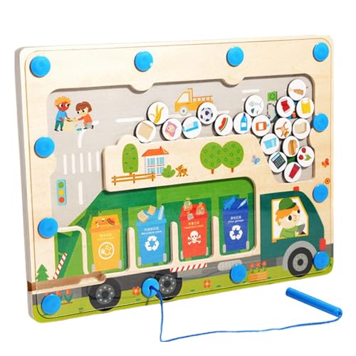 Yplkm Magnetisches Müllsortierspiel, Müllsortierspiel,Garbage Magnet Learning Matching-Spiel - Lustiges Feinmotorik-Reisespielzeug für Kinder Yplkm Magnetisches Müllsortierspiel, Müllsortierspiel,Garbage Magnet Learning Matching-Spiel - Lustiges Feinmotorik-Reisespielzeug für Kinder von Yplkm
