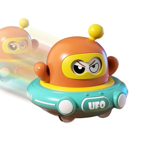 Yplkm Pull Back UFO,Cartoon Untertasse Zurückzieh Spielzeug | Lernspielzeug Für Kinder Mädchen Innenraum Außenbereich Garten von Yplkm