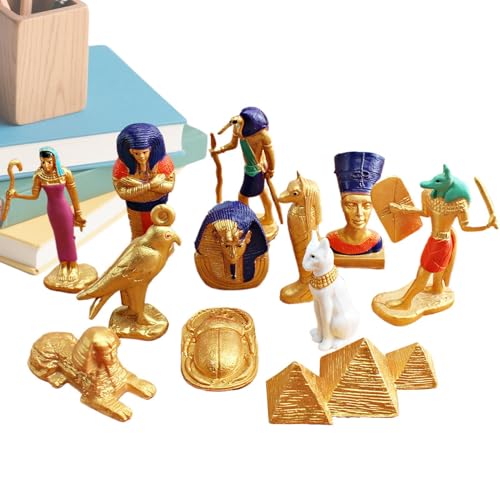 Yplkm Schreibtisch Statue,Ägyptisches Figuren Spielzeug Set - Kreativset Mit Zierfiguren Für Bastelprojekte Zuhause Schule Kinder Erwachsene Yplkm Schreibtisch Statue,Ägyptisches Figuren Spielzeug Set - Kreativset Mit Zierfiguren Für Bastelprojekte Zuhause Schule Kinder Erwachsene von Yplkm