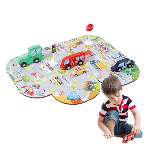 Yplkm Straßenrätsel, Kinderrätsel,Interaktives lustiges pädagogisches Puzzlespielzeug | Kinder Lernen Spiele mit Stadtverkehrslabyrinth für Alter 3+ Education Girl Yplkm Straßenrätsel, Kinderrätsel,Interaktives lustiges pädagogisches Puzzlespielzeug | Kinder Lernen Spiele mit Stadtverkehrslabyrinth für Alter 3+ Education Girl von Yplkm