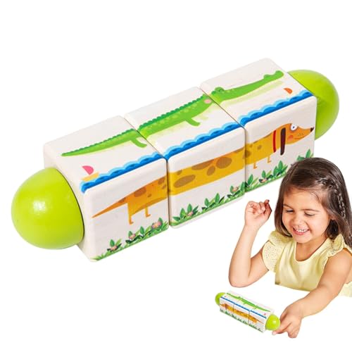 Yplkm gebäudespielzeug, Bausteine für | Holzbaustein rotierendes Puzzlespiel,Kreatives Vorschulklassenzimmer Bildungsspielzeug für Kindermädchen Kinder Kinder von Yplkm