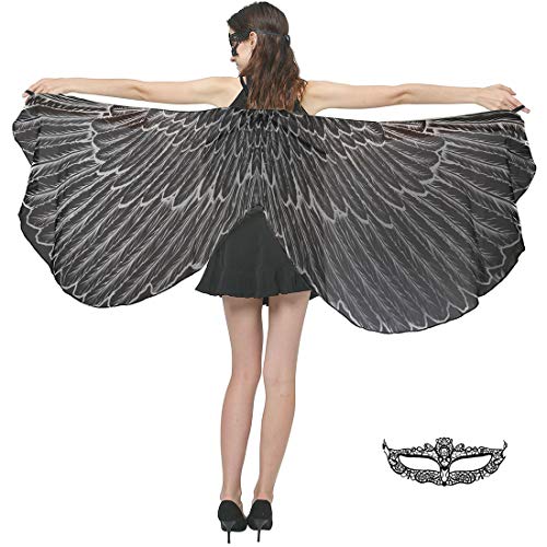 Ypser Halloween Party Flügel Schal für Frauen Fee Damen Kostüm Umhang von Ypser