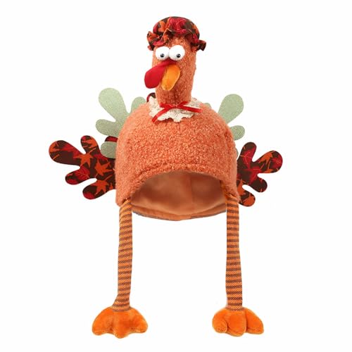 Ypser Truthahnhut für Thanksgiving Day Truthahn Kostüm Partyzubehör Rollenspiel Karneval Cosplay, Orangefarbener Hut, Orange Hat Ypser Truthahnhut für Thanksgiving Day Truthahn Kostüm Partyzubehör Rollenspiel Karneval Cosplay, Orangefarbener Hut, Orange Hat von Ypser