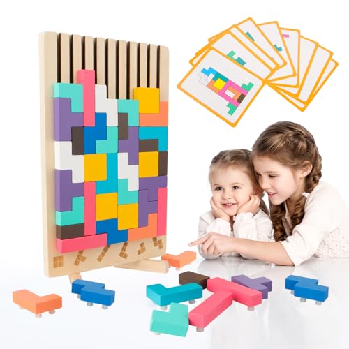 Yqhugbc Tetris Holzspiel, Holzspielzeug Kinderspiele, Montessori-Spiele 3 4 5 6 Jahre, Lernspielzeug, Montessori Spielzeug, Bunt, Geometrische Blöcke Tetris, Pädagogische Geschenke für Kinder Yqhugbc Tetris Holzspiel, Holzspielzeug Kinderspiele, Montessori-Spiele 3 4 5 6 Jahre, Lernspielzeug, Montessori Spielzeug, Bunt, Geometrische Blöcke Tetris, Pädagogische Geschenke für Kinder von Yqhugbc
