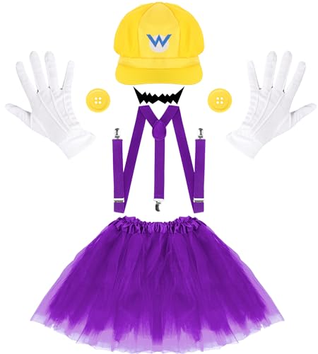 6 oder 8-teiliges Kostüm-Zubehör für Halloween, Cosplay, einschließlich Hüte, Tüllröcke, Knopf-Hosenträger, Handschuhe und Bart 6 oder 8-teiliges Kostüm-Zubehör für Halloween, Cosplay, einschließlich Hüte, Tüllröcke, Knopf-Hosenträger, Handschuhe und Bart von Yreird