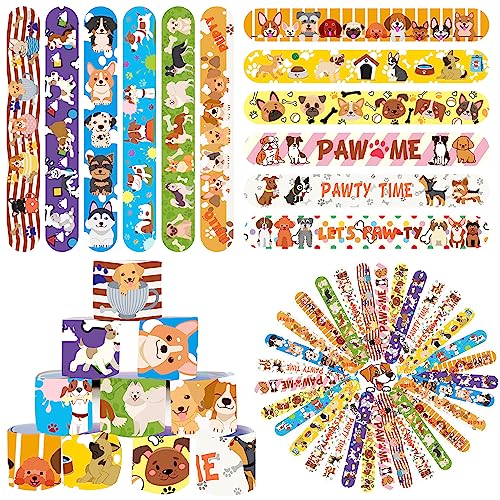 Yrmysrx 48 Stück Welpen-Partygeschenke Slap Armbänder, Hundepfoten-Party-Armbänder für Kinder, Haustier-Mottoparty, Geburtstagszubehör, Dekorationen, Pinata-Füller, Klassenzimmer-Belohnungen Yrmysrx 48 Stück Welpen-Partygeschenke Slap Armbänder, Hundepfoten-Party-Armbänder für Kinder, Haustier-Mottoparty, Geburtstagszubehör, Dekorationen, Pinata-Füller, Klassenzimmer-Belohnungen von Yrmysrx