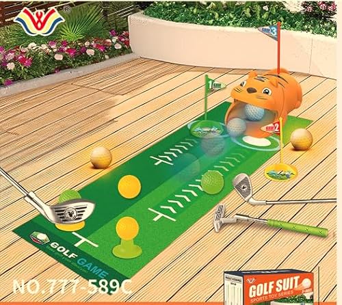 Ysityum Kinder golfspielzeug,Golf spielsetEnthält eine Golfmatte, 3 Golfschläger, 8 Bälle, 2 Übungslöcher und 3 Golfflaggen,Jeder Veranstaltungsort kann genutzt Werden Ysityum Kinder golfspielzeug,Golf spielsetEnthält eine Golfmatte, 3 Golfschläger, 8 Bälle, 2 Übungslöcher und 3 Golfflaggen,Jeder Veranstaltungsort kann genutzt Werden von Ysityum