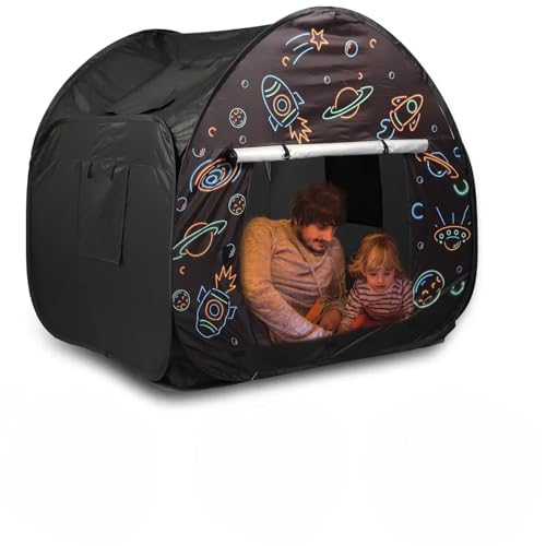 Ysityum Sensory Zelt für Kinder mit Autismus - Extra große 47x47 IN Kinder Zimmer spielen Zelt für innen, Blackout Sensory Indoor Pop Up Zelt, mit Tür Fenster String Licht für Kind Autismus Angst ADHD Ysityum Sensory Zelt für Kinder mit Autismus - Extra große 47x47 IN Kinder Zimmer spielen Zelt für innen, Blackout Sensory Indoor Pop Up Zelt, mit Tür Fenster String Licht für Kind Autismus Angst ADHD von Ysityum