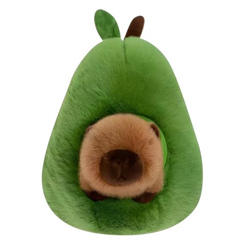 YskerrigToy Capybara Plüschtier, 30CM Stofftier Plüschpuppen Plüschtiere Ausgestopftes Tier Spielzeug Plüschfigur Kawaii Plüschkissen Stofftier Tierkissen Weiches Plüsch Spielzeug Geschenk für Kinder von YskerrigToy