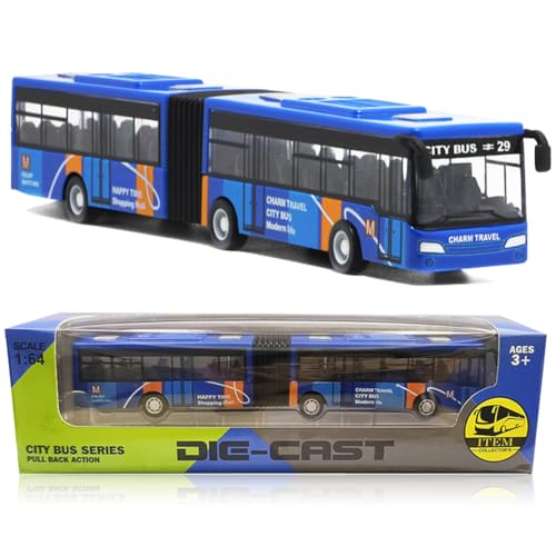 YskerrigToy Spielzeugauto, Mini Bus Auto Zurückziehen Spielzeugauto Bus Modell Mini Spielzeug Auto Buses Spielzeug Trägheits Spielzeugs Fahrzeug Lernspiel Geburtstag Geschenk für Kinder(Blau) von YskerrigToy