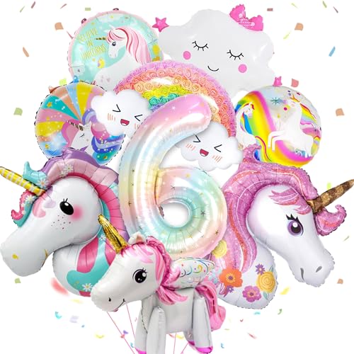 Yskmefun Einhorn Ballon 6 Jahre, Einhorn Deko Kindergeburtstag 6 Jahre, 3D Einhorn Folienballon, Einhorn Geburtstagsdeko Mädchen, 6.Geburtstagsdeko Einhorn, Einhorn Thema Party Deko Yskmefun Einhorn Ballon 6 Jahre, Einhorn Deko Kindergeburtstag 6 Jahre, 3D Einhorn Folienballon, Einhorn Geburtstagsdeko Mädchen, 6.Geburtstagsdeko Einhorn, Einhorn Thema Party Deko von Yskmefun