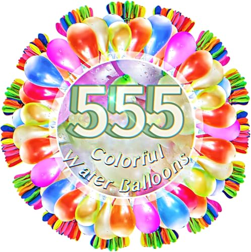 555 Stück Wasserbomben Selbstschließen,Bunt Wasserballons mit Wasserhahn Anschluss,Wasser Luftballons Sekunden Schnellfüller Set,Für Poolparty,Strand Party,Sommer Wasserschlachten 555 Stück Wasserbomben Selbstschließen,Bunt Wasserballons mit Wasserhahn Anschluss,Wasser Luftballons Sekunden Schnellfüller Set,Für Poolparty,Strand Party,Sommer Wasserschlachten von Ysneybbh