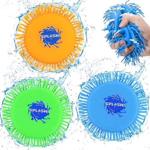 Ysneybbh Wasser Frisbee, 3 Stück 17cm Wasser Wurfscheibe aus Schaumstoff und Silikon, Splash Outdoor Frisbee, Wasserfrisbee Splash, Wasser Frisbee Splash für Strand, Pool und Gartenspiele Ysneybbh Wasser Frisbee, 3 Stück 17cm Wasser Wurfscheibe aus Schaumstoff und Silikon, Splash Outdoor Frisbee, Wasserfrisbee Splash, Wasser Frisbee Splash für Strand, Pool und Gartenspiele von Ysneybbh