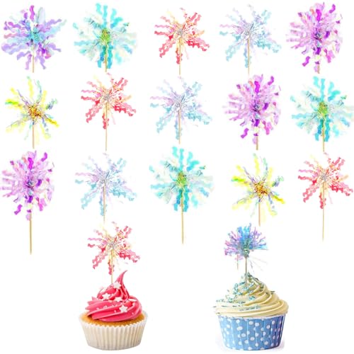 30 Stück Happy Birthday Cake Toppers Folie Feuerwerk Cupcake Toppers Sparkle Lametta Blume Getränk Rührer für Kuchen Dekoration Party Supplies 30 Stück Happy Birthday Cake Toppers Folie Feuerwerk Cupcake Toppers Sparkle Lametta Blume Getränk Rührer für Kuchen Dekoration Party Supplies von Yssreey