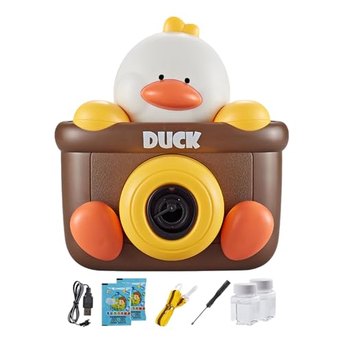 Bubble Camera | Adorable Duck Automatic Bubble Maker | Bubble Machine with Bubble Refill Bottle, Realistic Shutter Light, Sound for Kids Outdoors Activity, Boys Girls von Ysvnlmjy