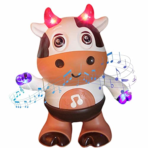 Ysvnlmjy Baby-Kuh-Musikspielzeug| Elektronisches Tierspielzeug für Kinder| Musikspielzeug, skurrile Melodien und fesselnde Interaktion, Sinnesfreude für Jungen und Mädchen, intera von Ysvnlmjy
