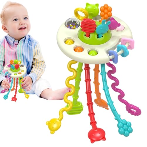Ysvnlmjy Sinnesspielzeug für Kleinkinder - Zugschnurspielzeug zur Fähigkeitsentwicklung,Zahnen und motorische Fähigkeiten, pädagogisches sensorisches Montessori-Spielzeug für Kleinkinder, Jungen und von Ysvnlmjy