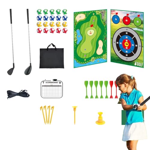 Ysvnlmjy Sport Outdoor-Spielzeug für Kinder | Indoor-Outdoor-Sportspielzeug für Kinder | Golfball-Spielset für Kinder | Golf-Putting-Spiel für Kinder | Sport-Golfspielzeug für kleine Kinder von Ysvnlmjy