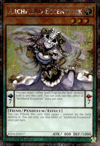 Archfiend Eccentrick (Platinum Secret Rare) – RA04-EN017 – Platinum Secret Rare – 1. Auflage von Yu-Gi-Oh!