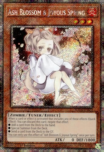 Ash Blossom & Joyous Spring (Alternate Art) (Platinum Secret Rare) – RA04-EN025 – Platinum Secret Rare – 1. Auflage von Yu-Gi-Oh!