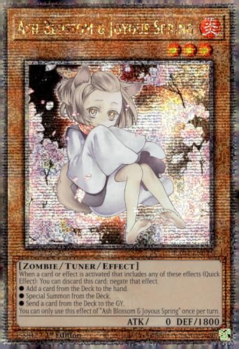 Ash Blossom & Joyous Spring (Alternate Art) (Quarter Century Secret Rare) – RA04-EN025 – Quarter Century Secret Rare – 1. Auflage von Yu-Gi-Oh!